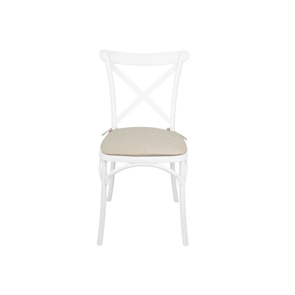 The Elmwood Crossback Caffe Chair - White