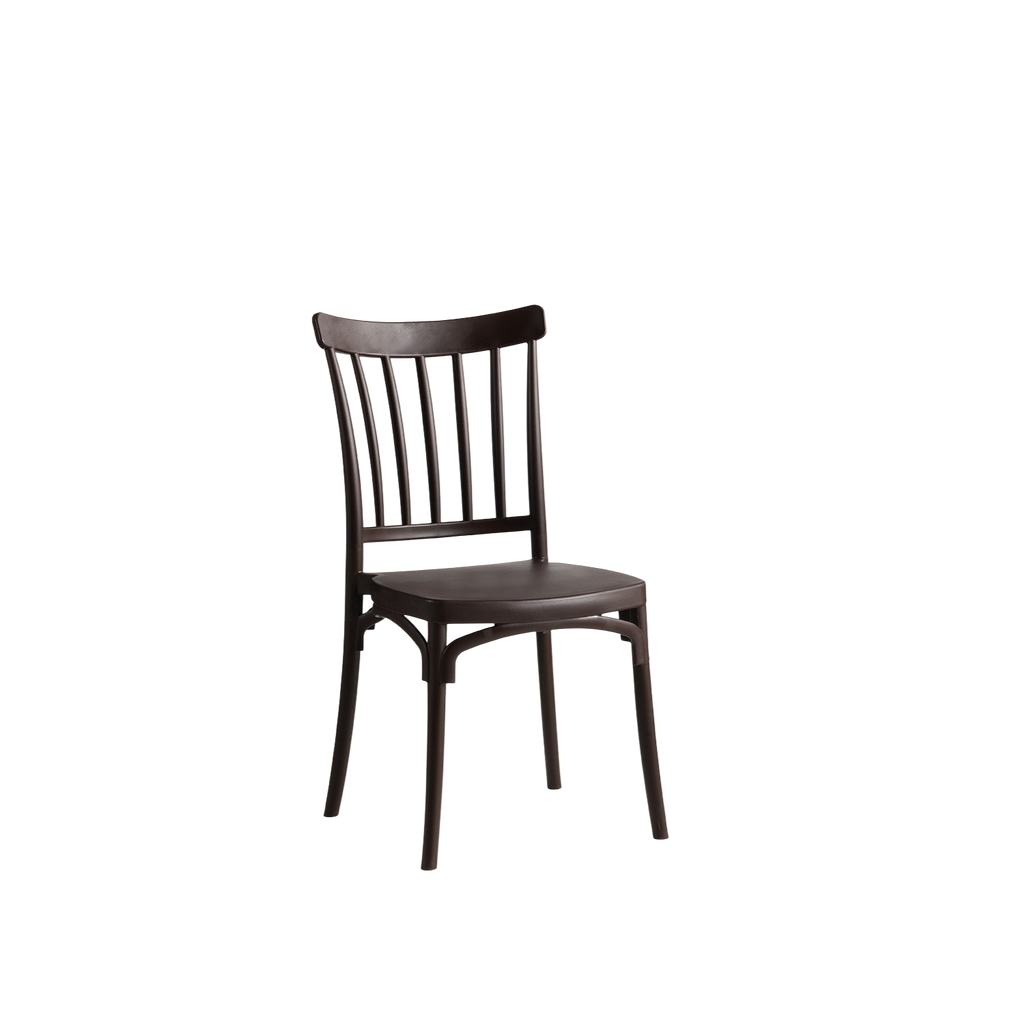 Polypropylene Caffe Chair Brown