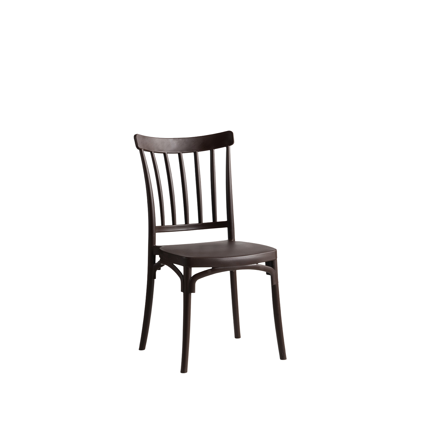 Polypropylene Caffe Chair Brown