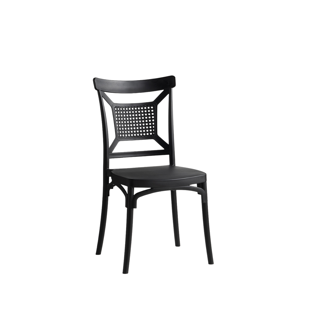 Enzo Caffe Chair Black