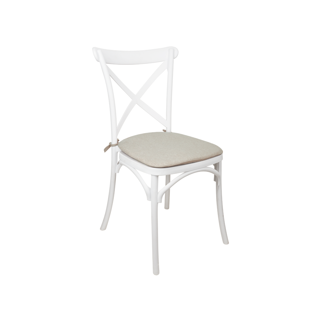 The Elmwood Crossback Caffe Chair - White