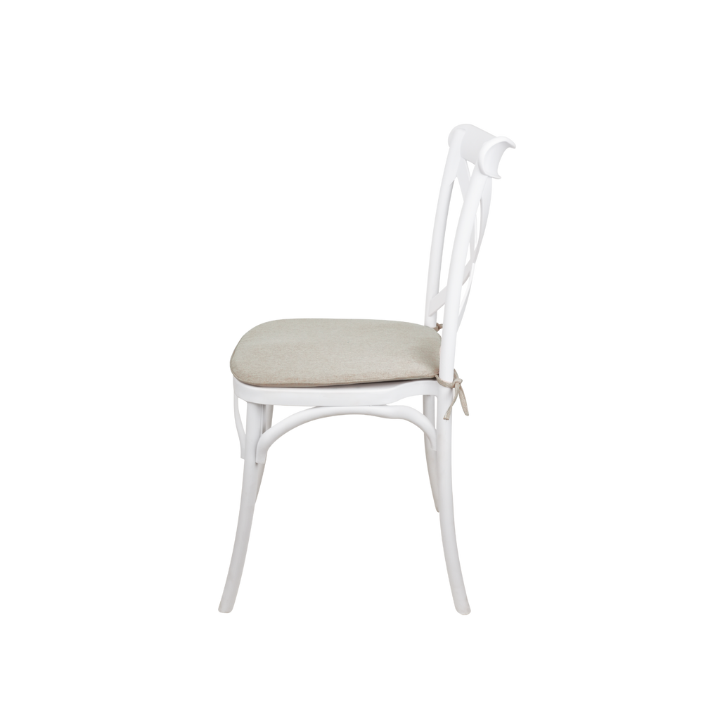 The Elmwood Crossback Caffe Chair - White