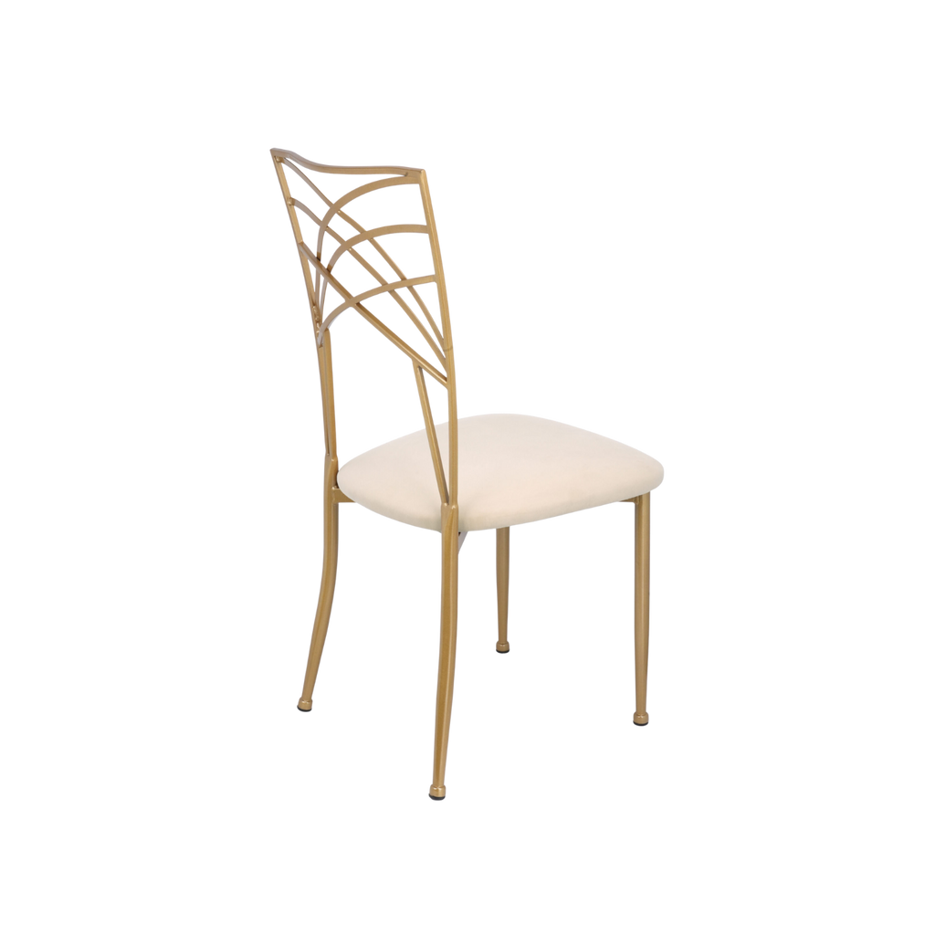 Chameleon Steel Event Chair Gold White