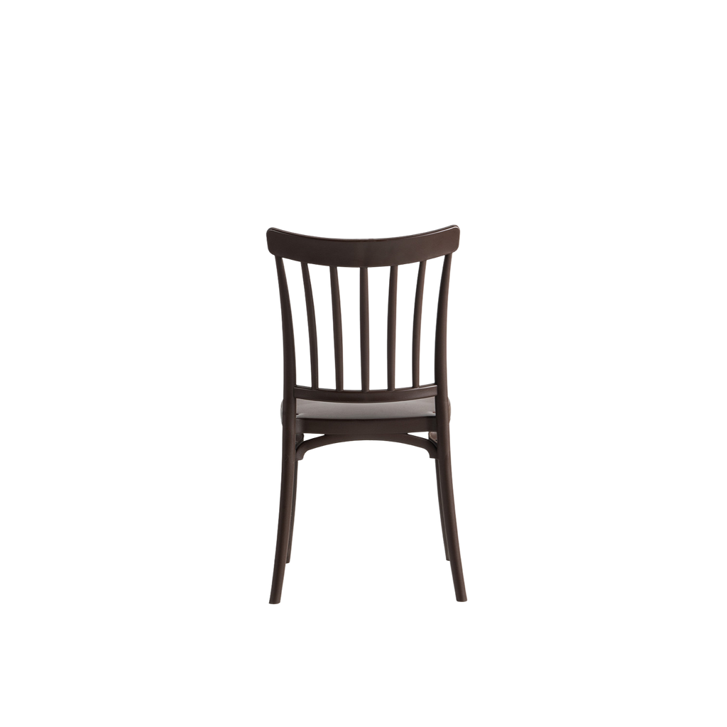 Polypropylene Caffe Chair Brown