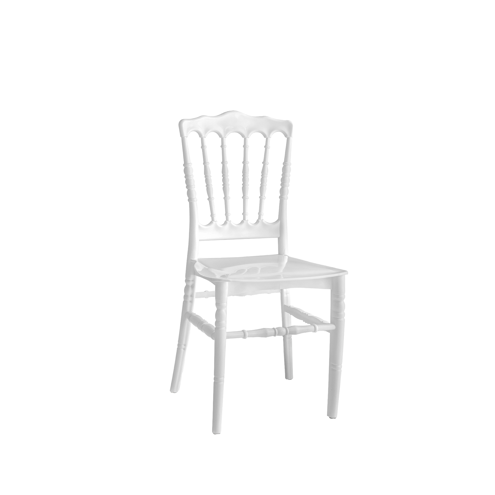 Chiavari Napoleon Polypropylene Stacking Chair White