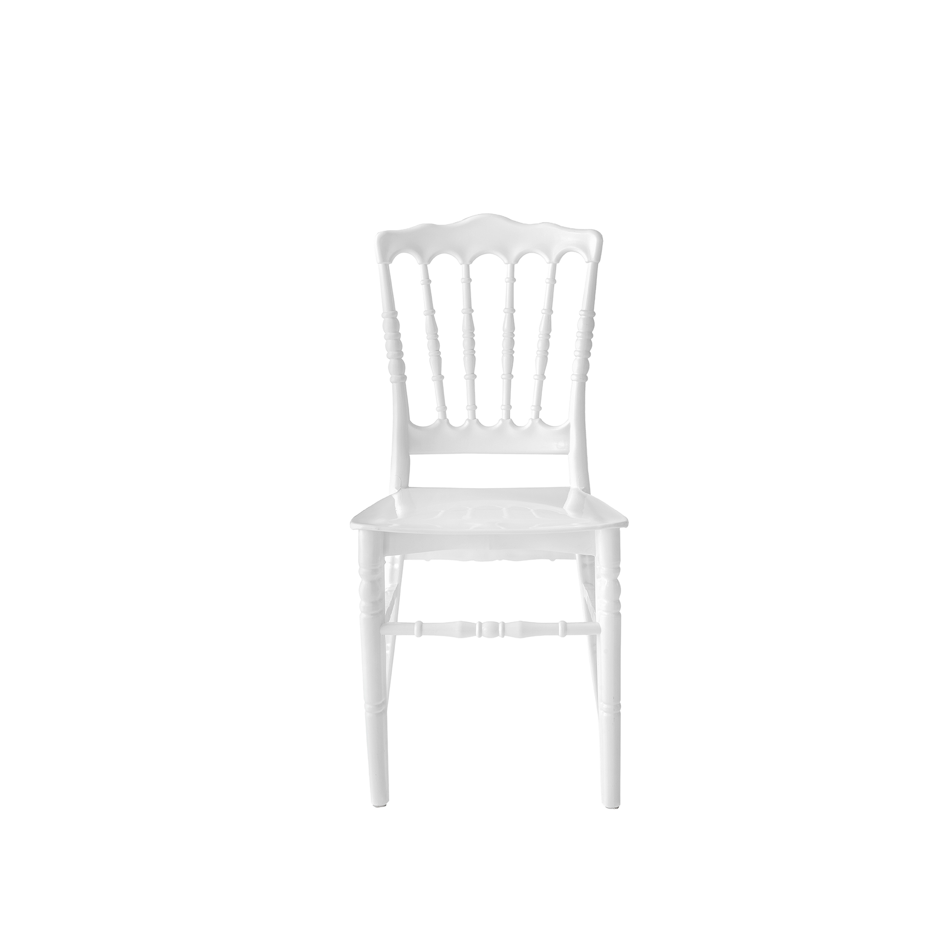 Chiavari Napoleon Polypropylene Stacking Chair White