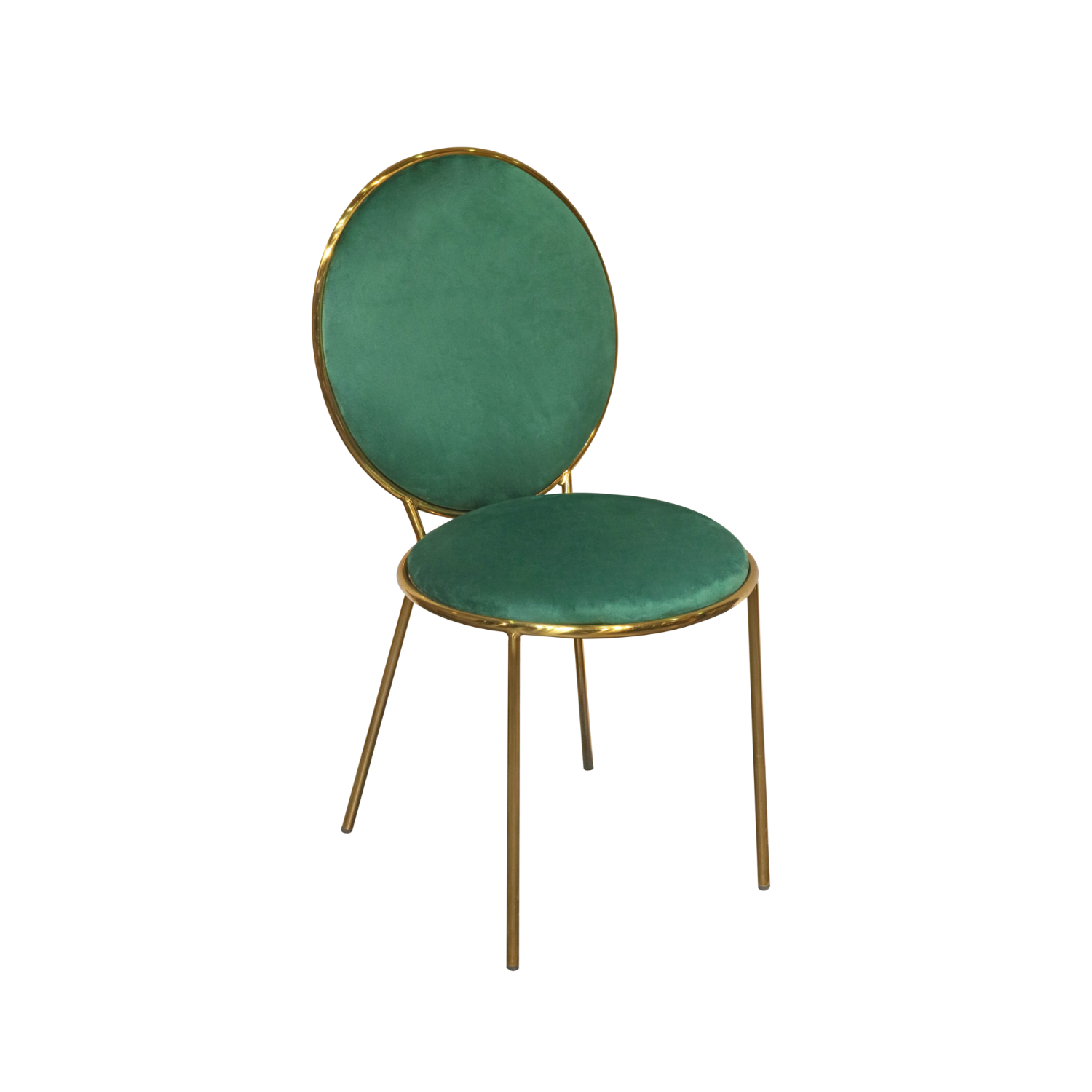 Spiro Event Round Back Velvet Chair Green