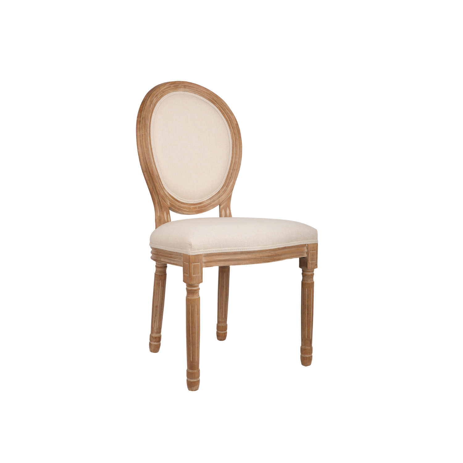 Louise Premium Wooden Chair Cream