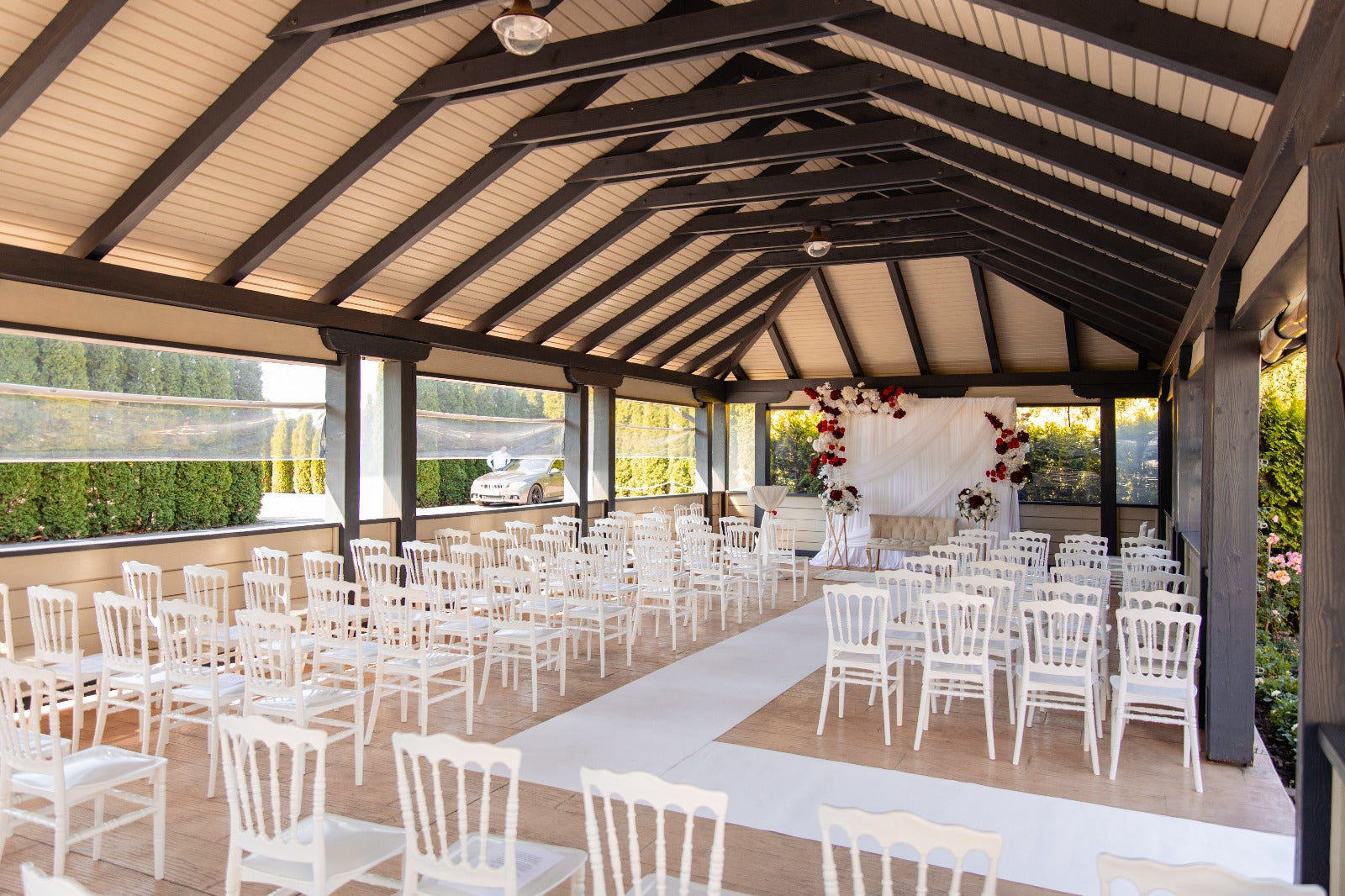 Chiavari Napoleon Polypropylene Stacking Chair White