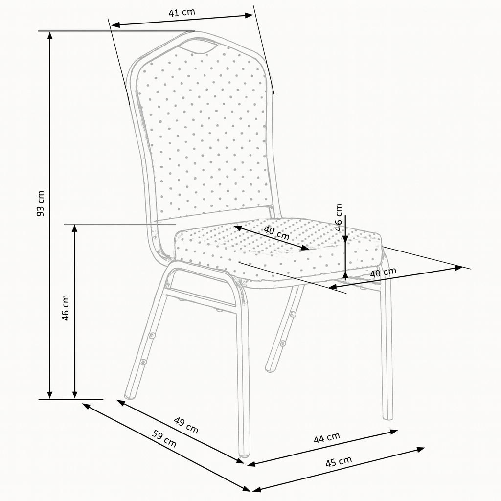 Premium Banquet Chair Brown